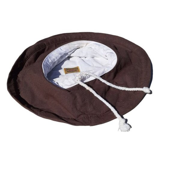 Scala Collezione Garden Hat Camping Beach Leisure Brown Canvas Adult M Unisex - Picture 3 of 12